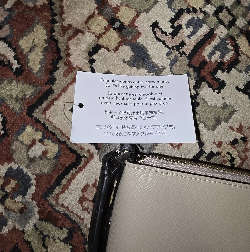 Kate Spade Sadie Crossbody Bag In With Cream Insert - Picture 5 of 7